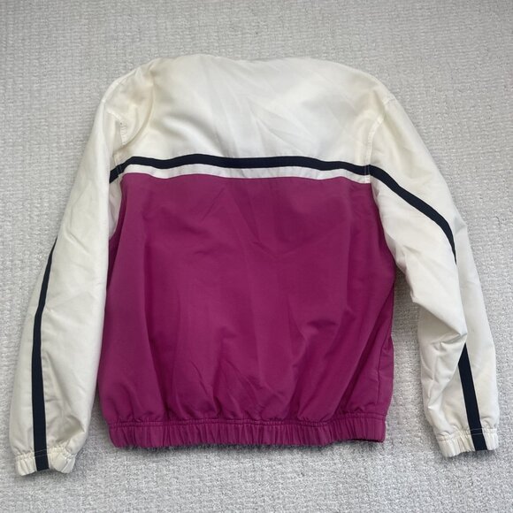 Y2K Retro Reebok Pink / White Windbreaker Jacket Woman Small Full Zip VTG - Picture 14 of 15